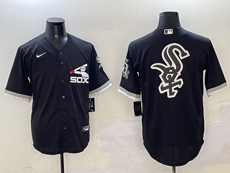 Men Chicago White Sox Blank Black Game Fashion 2025 Nike MLB Jersey style 7